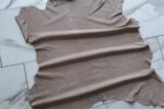 1x Lederhaut (CO-131), sandfarben, velours