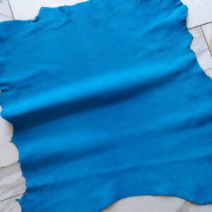 1x Lederhaut (CO-132), royalblau, velours