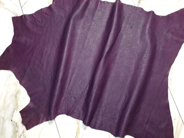 1x Lederhaut (LO-845), violett, nappa