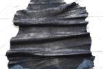1x Lederhaut (LH-903), antik-anthrazitgrau 0,8mm, nappa metallic