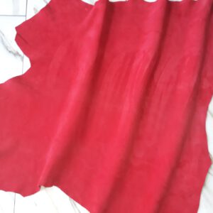 1x Lederhaut (GO-922), erdbeerrot 0,6mm, velours