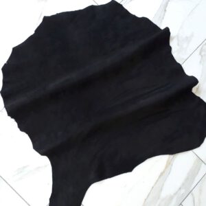 1x Lederhaut (GO-931), schwarz 0,8mm, velours