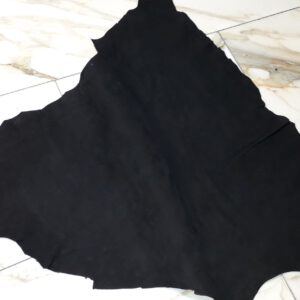 1x Lederhaut (GO-933), schwarz 0,7mm, velours