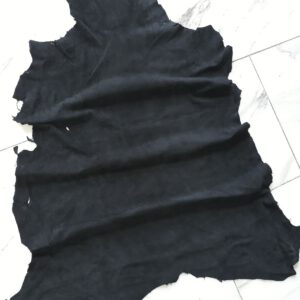 1x Lederhaut (HO-939), anthrazitschwarz 0,6mm, velours