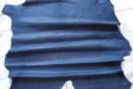 1x Lederhaut (HO-950), jeansblau 0,6mm, nappa