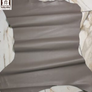 1x Lederhaut (YH-1073), beigegrau 0,6mm, nappa