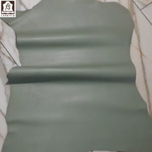 1x Lederhaut (ZH-1124), schilfgrün 1,0mm, nappa