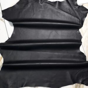 1x Lederhaut (JO-1219), anthrazitschwarz 0,7mm, nappa