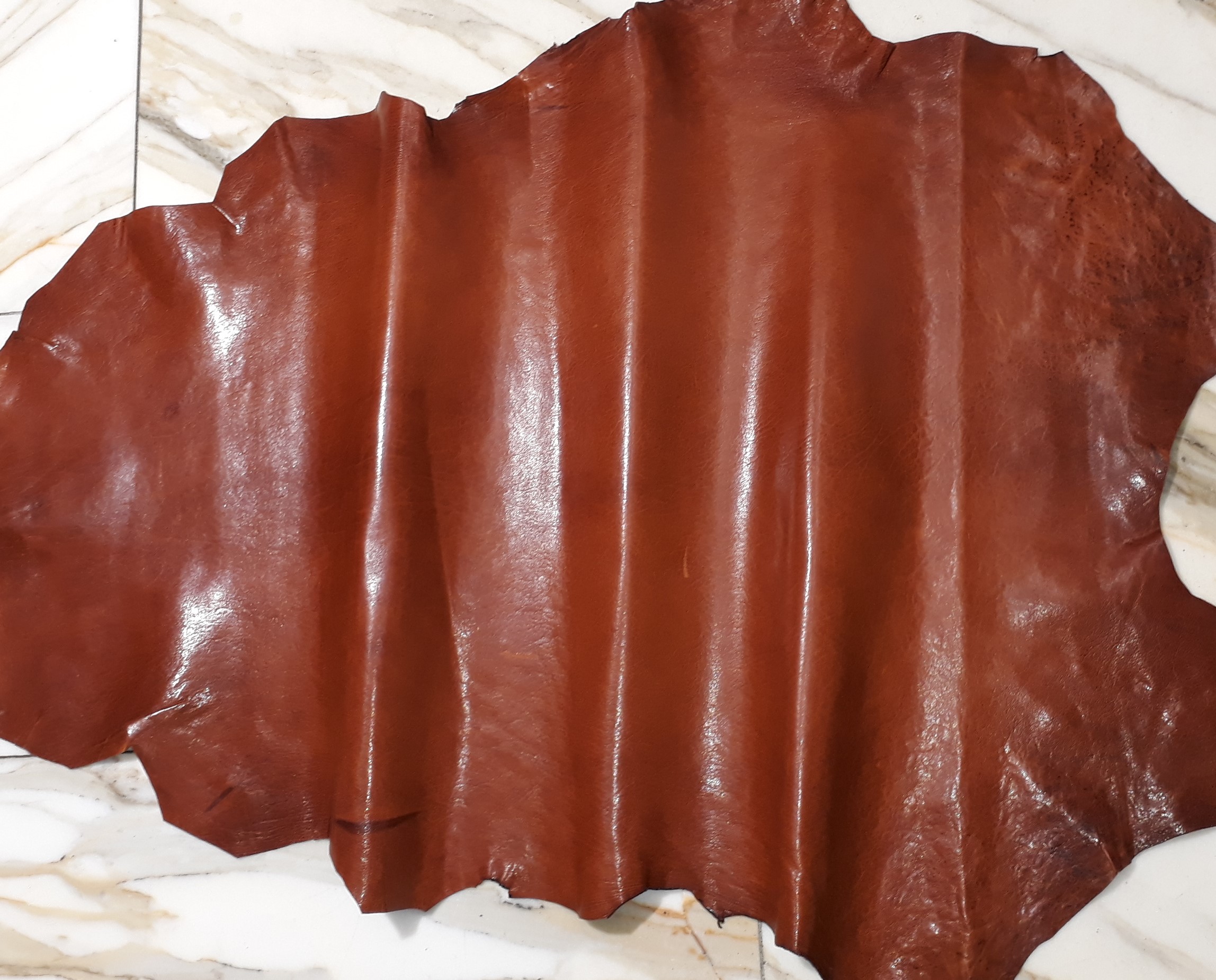 1x Lederhaut (XO-1229), rostbraun 0,7mm, nappa