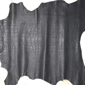 1x Lederhaut (SB-1288), anthrazitschwarz 0,7mm, geprägt