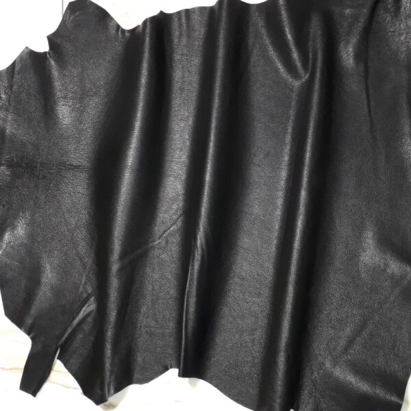1x Lederhaut (EO-1420), anthrazitschwarz 0,7mm, nappa