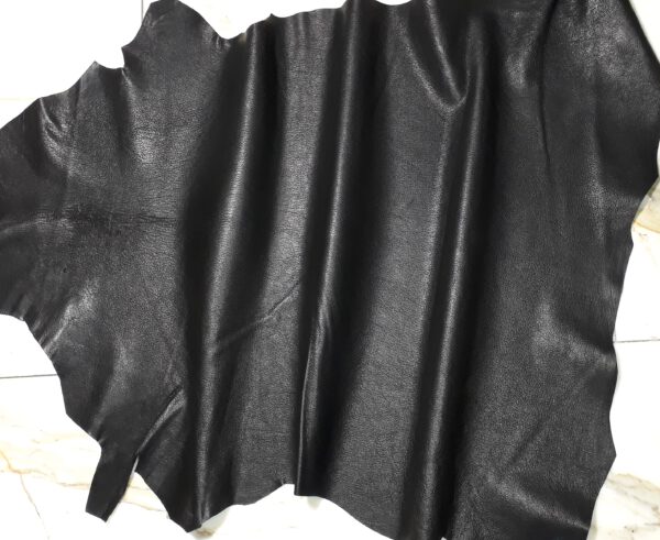 1x Lederhaut (EO-1420), anthrazitschwarz 0,7mm, nappa