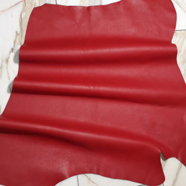 1x Lederhaut (SD-1441), erdbeerrot, 1,5mm, nappa