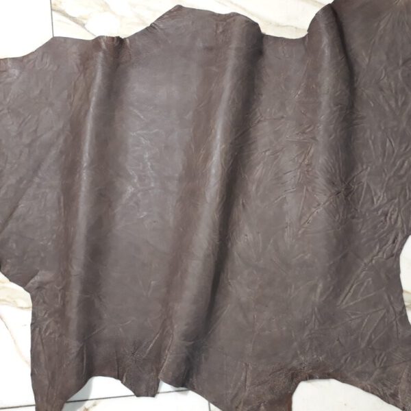 1x Lederhaut (SB-1454), kakaobraun, 1,8mm, nappa geprägt