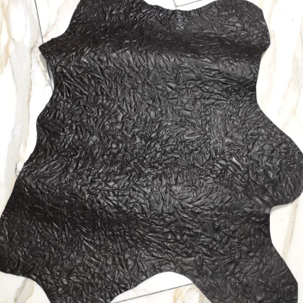 1x Lederhaut (EO-1457), kakaobraun, 1,6mm, nappa geprägt