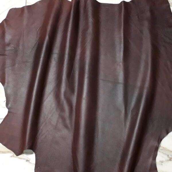 1x Lederhaut (SE-1466), kastanienbraun, 0,6mm, nappa