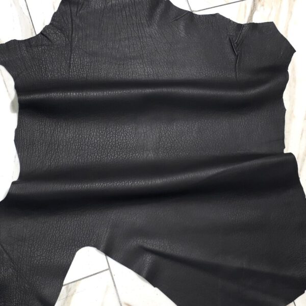 1x Lederhaut (LO-1467), anthrazitgrau, 0,6mm, nappa