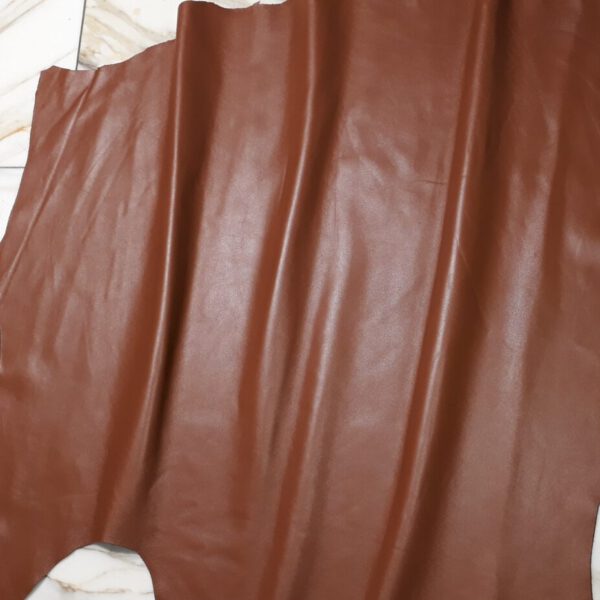 1x Lederhaut (SE-1473), nougatbraun, 0,7mm, nappa