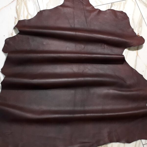 1x Lederhaut (SE-1477), kastanienbraun, 0,8mm, nappa