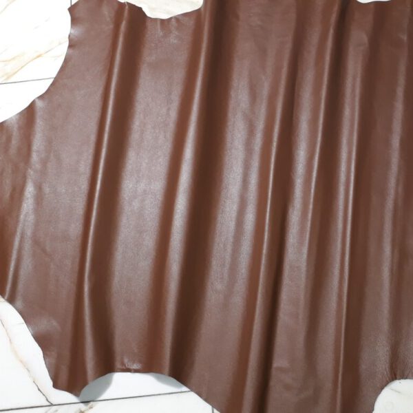 1x Lederhaut (SE-1479), nougatbraun, 0,8mm, nappa