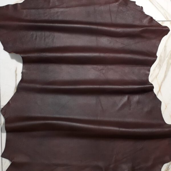 1x Lederhaut (SE-1482), kastanienbraun, 0,8mm, nappa