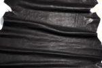 1x Lederhaut (LO-1483), anthrazitschwarz, 0,8mm, nappa