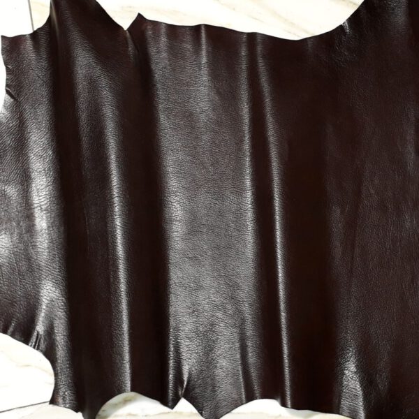 1x Lederhaut (LO-1485), moccabraun, 0,8mm, nappa