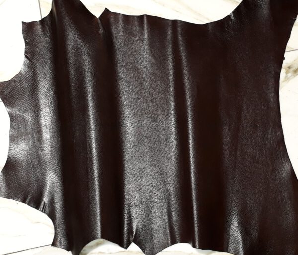 1x Lederhaut (LO-1485), moccabraun, 0,8mm, nappa