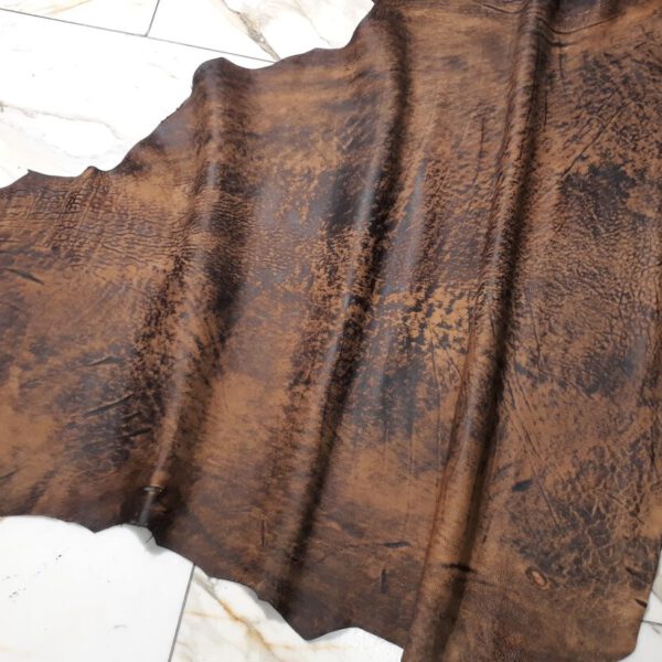 1x Lederhaut (SE-1487), tabakbraun, 0,9mm, nappa