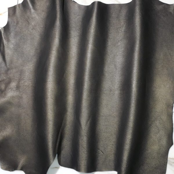 1x Lederhaut (SE-1489), altmessingfarben, 0,9mm, nappa