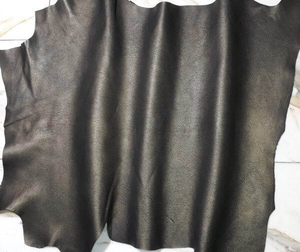1x Lederhaut (SE-1489), altmessingfarben, 0,9mm, nappa
