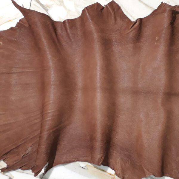 1x Lederhaut (LO-1493), tabakbraun, 0,9mm, nappa