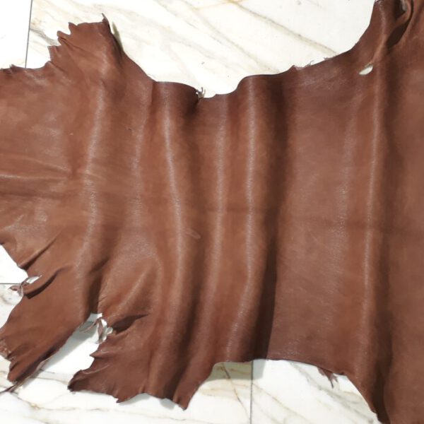 1x Lederhaut (LO-1494), tabakbraun, 0,9mm, nappa