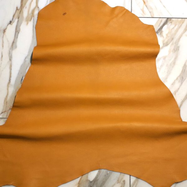 1x Lederhaut (LO-1503), ockergelb, 1,0mm, nappa