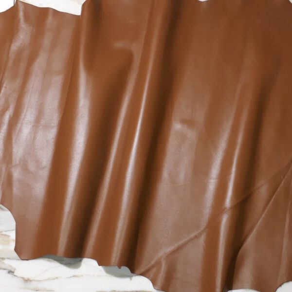 1x Lederhaut (SC-1505), cognacbraun, 1,0mm, nappa
