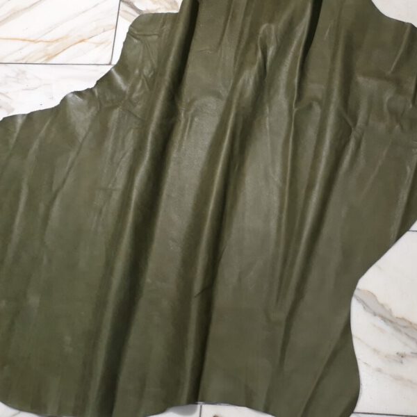 1x Lederhaut (BO-1512), olivgrün, 1,0mm, nappa