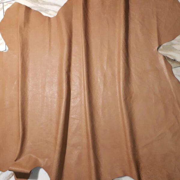 1x Lederhaut (JO-1516), camelbraun, 0,6mm, nappa