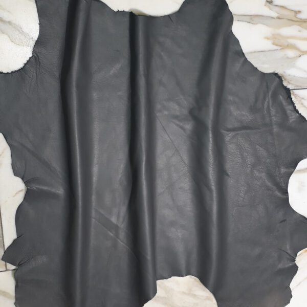 1x Lederhaut (LO-1523), grau, 0,3mm, nappa