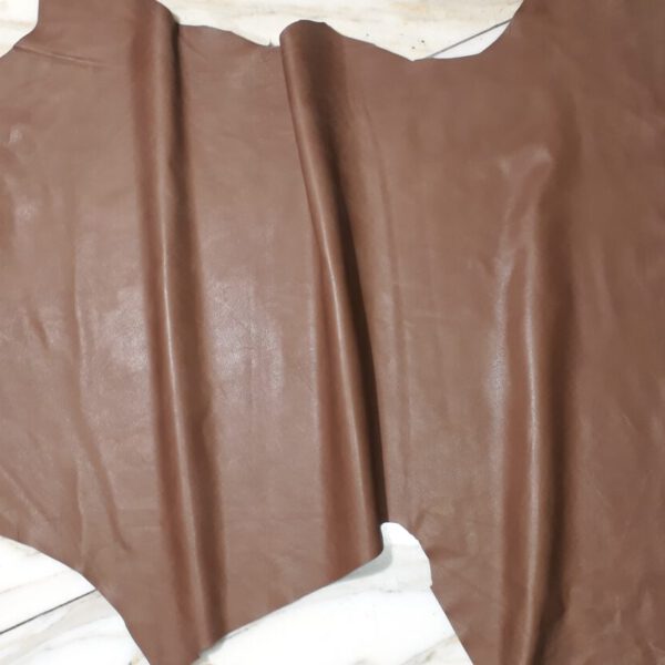 1x Lederhaut (LH-1533), nougatbraun, 0,3mm, nappa