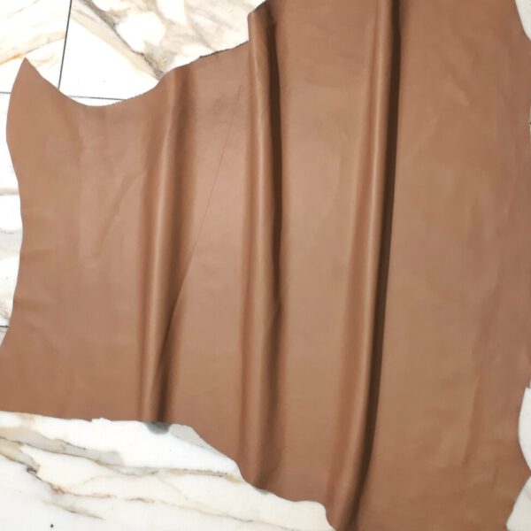 1x Lederhaut (LH-1534), nougatbraun, 0,3mm, nappa