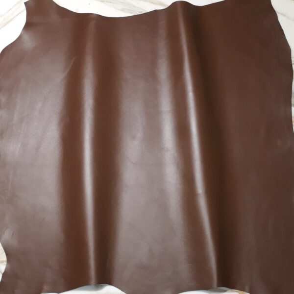 1x Lederhaut (YO-1550), tabakbraun, 0,8mm, nappa