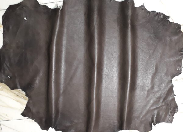 1x Lederhaut (YH-1563), moccabraun, 0,8mm, nappa