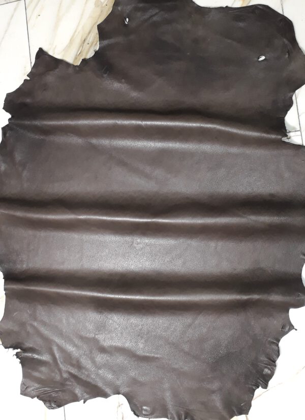 1x Lederhaut (YH-1563), moccabraun, 0,8mm, nappa – Bild 2