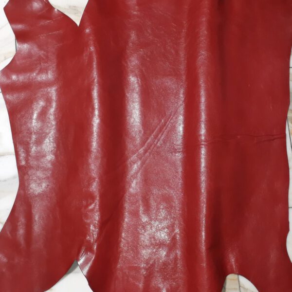 1x Lederhaut (ZO-1570), kirschrot, 1,0mm, nappa