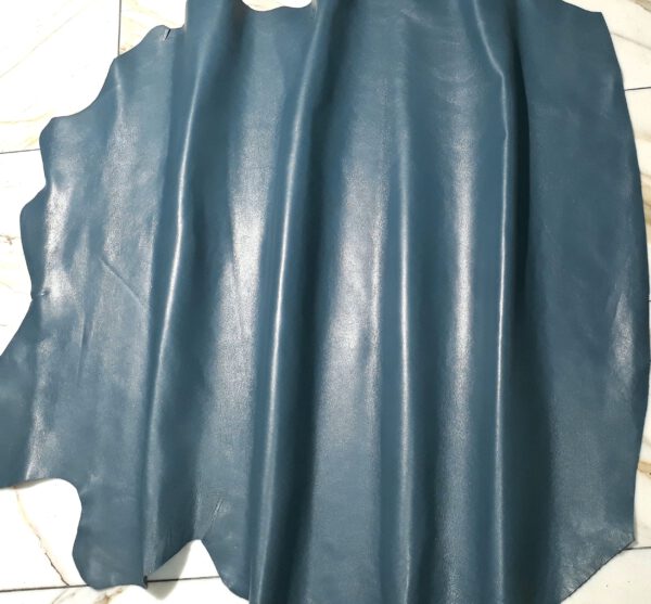 1x Lederhaut (LT-1577), türkisblau, 1,8mm, nappa
