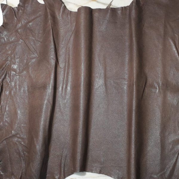 1x Lederhaut (FO-1589), schlammbraun, 0,7mm, nappa