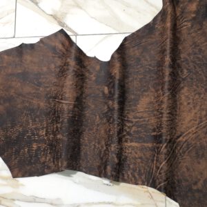 1x Lederhaut (FO-1591), tabakbraun, 0,7mm, nappa