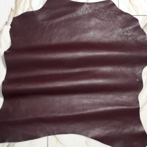 1x Lederhaut (LT-1594), auberginefarben, 0,7mm, nappa