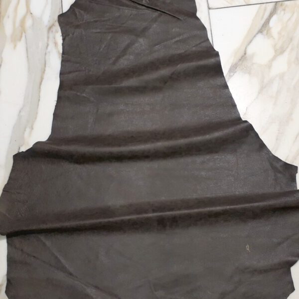 1x Lederhaut (FO-1598), moccabraun, 0,5mm, nappa