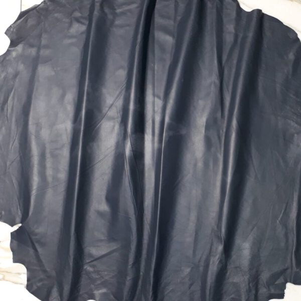 1x Lederhaut (AO-1618), marineblau, 0,5mm, nappa